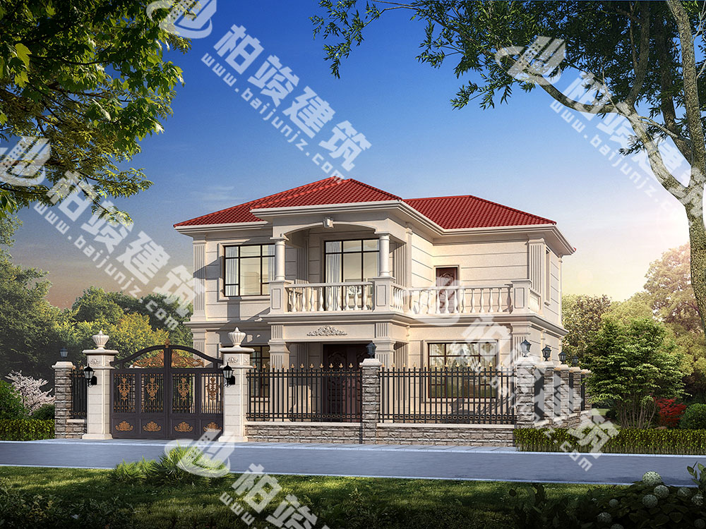 二層農(nóng)村自建房設(shè)計圖，帶私家庭院，童話般的鄉(xiāng)村墅居