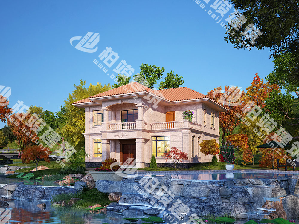 農(nóng)村二層樓房設(shè)計，簡歐風格，框架結(jié)構(gòu)，造價低