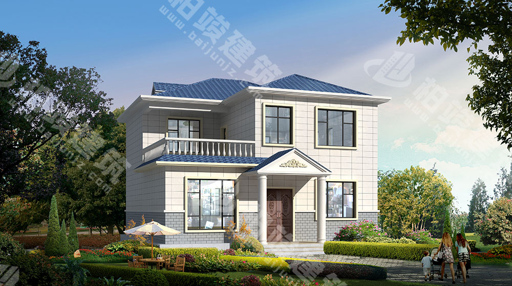 農(nóng)村二層樓房設(shè)計(jì)，戶型規(guī)劃緊湊合理，輕復(fù)古簡(jiǎn)歐風(fēng)，美觀又實(shí)惠