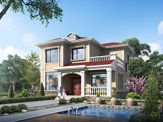 二層別墅設(shè)計圖，二層歐式小別墅，滿足您的所有需求。