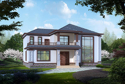 農(nóng)村房屋設(shè)計圖，二層大別墅，奢華大氣，造價便宜！