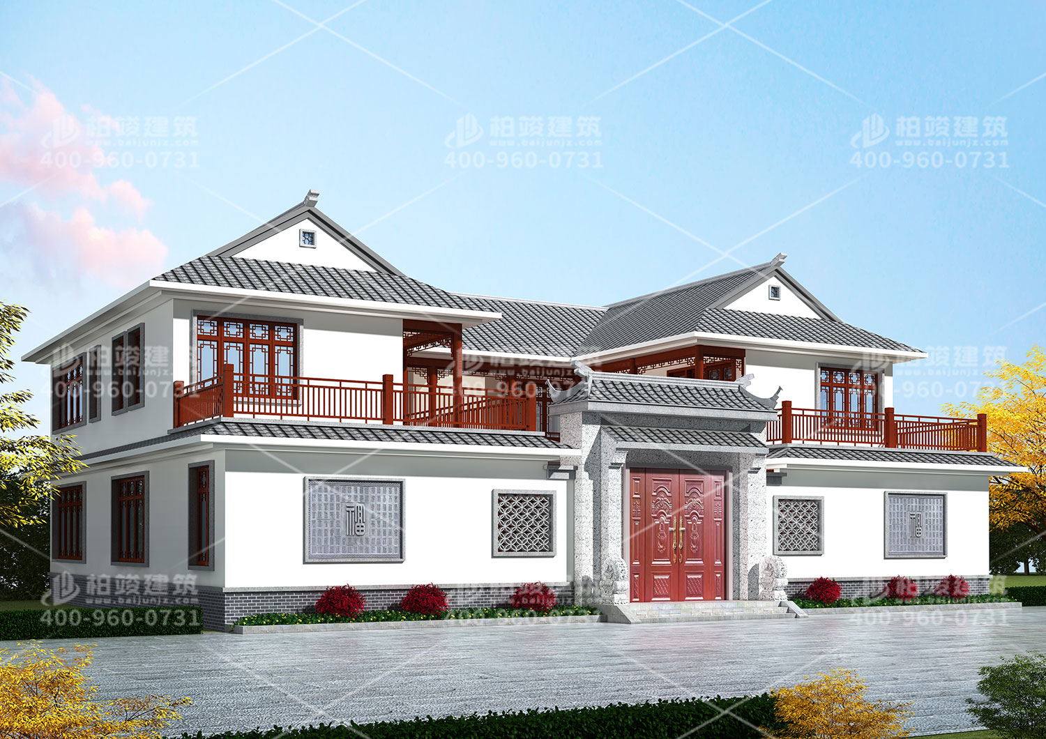 安鄉(xiāng)梅總定制四合院別墅設(shè)計圖。