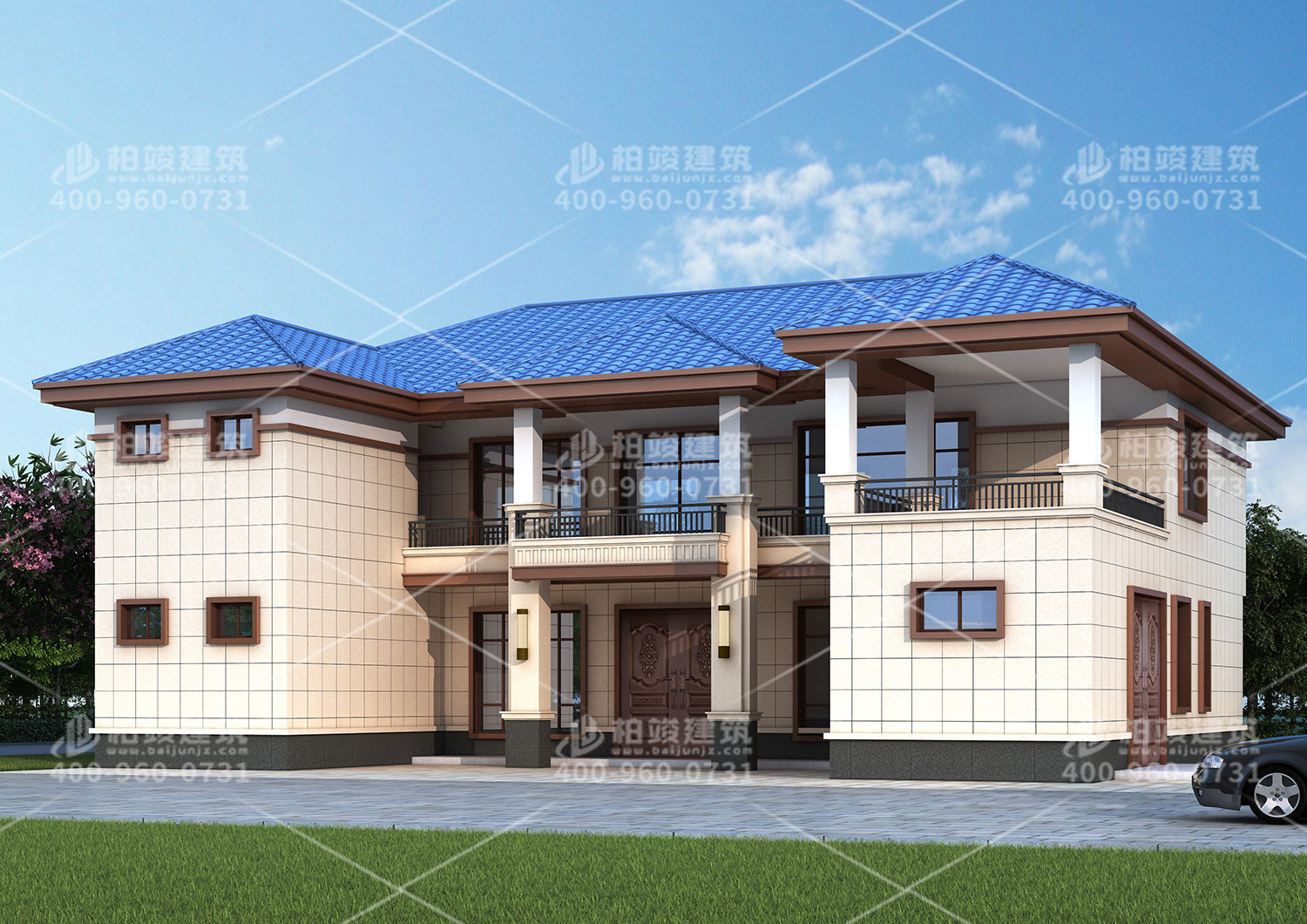 廣西李總定制二層中式別墅，別墅堆里的霸王！