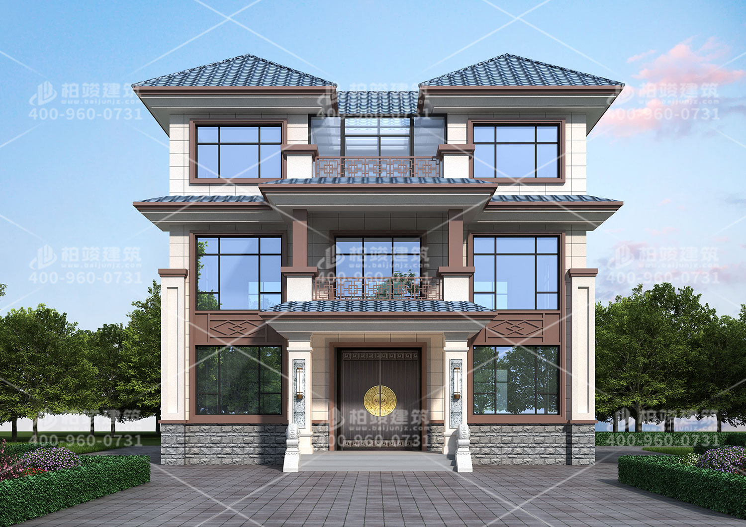 農(nóng)村獨(dú)棟別墅效果圖，合您心意的別墅設(shè)計(jì)。