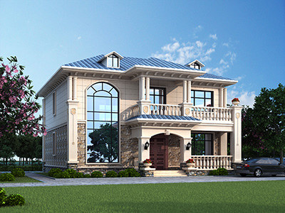 歐式二層房屋設(shè)計圖，造價35萬經(jīng)濟實惠。