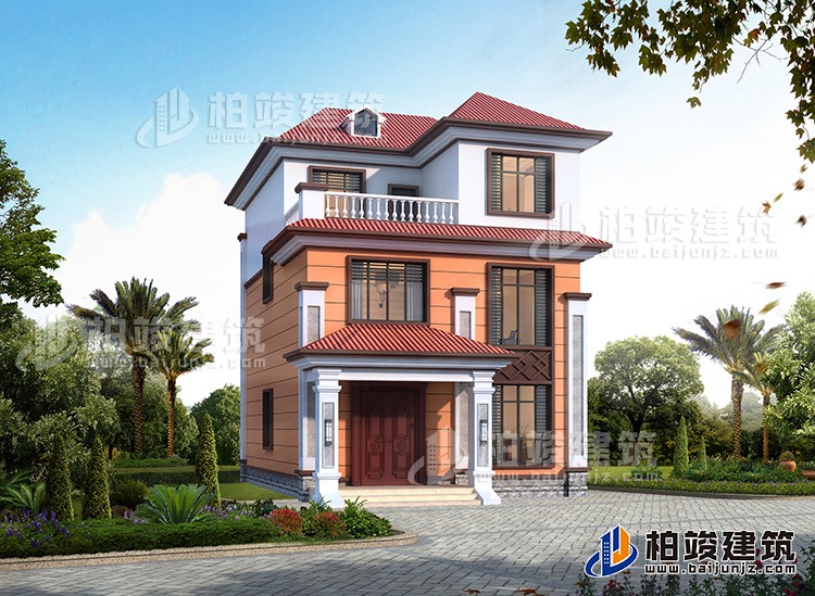 農(nóng)村三層歐式最新別墅設計圖