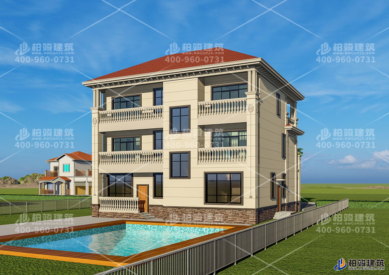 新華陳總定制三層歐式風(fēng)格大別墅！