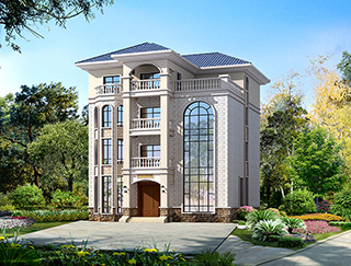 豪華大型四層歐式別墅設(shè)計圖紙，高端大氣