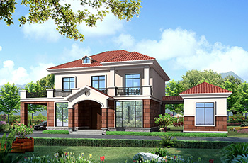 農(nóng)村30萬(wàn)別墅款式二層自建房設(shè)計(jì)圖，外觀簡(jiǎn)約大氣