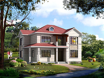 2019新款農(nóng)村15萬(wàn)元二層小樓圖，占地118平米左右