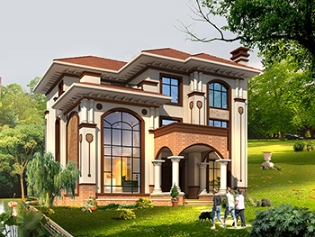 農(nóng)村三層復(fù)式樓房設(shè)計(jì)圖及效果圖，復(fù)式磚混結(jié)構(gòu) 造價(jià)30萬(wàn)