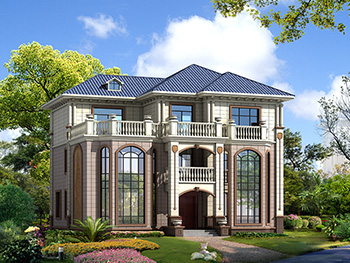 占地190平客廳挑高三層樓房設(shè)計(jì)圖，復(fù)式結(jié)構(gòu)