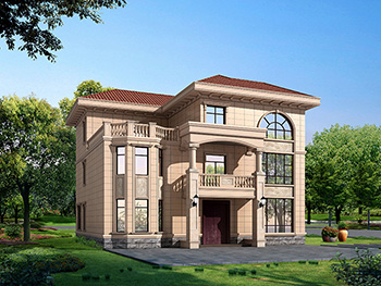 農(nóng)村三層樓房設(shè)計圖及效果圖，復(fù)式框架結(jié)構(gòu)