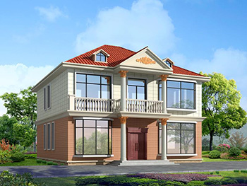 經(jīng)典戶型二層農(nóng)村小別墅設(shè)計(jì)圖，帶閣格 造價(jià)30萬(wàn)內(nèi)