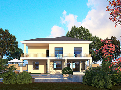 農(nóng)村二層自建房屋設(shè)計(jì)圖帶堂屋、車庫(kù)