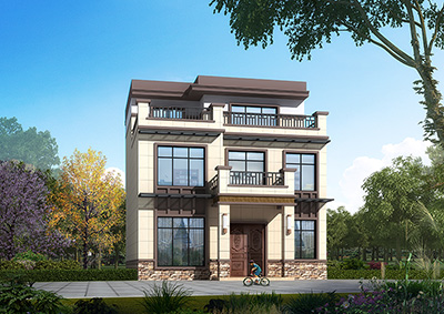 農(nóng)村三層120平米房屋設(shè)計(jì)圖及效果圖，造價(jià)20萬