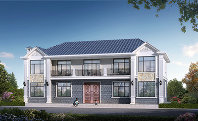 鄉(xiāng)村別墅戶(hù)型圖及效果圖 自建房別墅圖紙