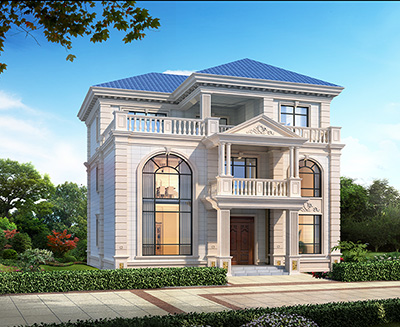 三層豪華大氣歐式別墅設(shè)計圖