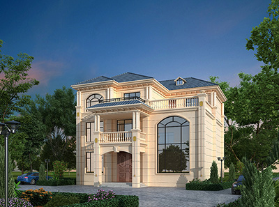 三層歐式別墅設計圖紙全套  旋轉(zhuǎn)樓梯