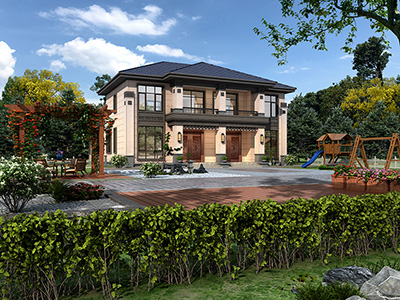 農(nóng)村雙拼自建房設計圖二層