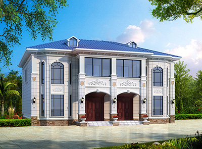 農(nóng)村雙拼自建房設計圖二層